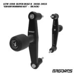 Bagoros Performance Crash Bobbins Kit - BLACK - KTM 1290 Super Duke R 2020-2023