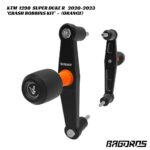 Bagoros Performance Crash Bobbins Kit - ORANGE - KTM 1290 Super Duke R 2020-2023