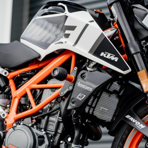 Bagoros Performance Crash Bobbins Kit - ORANGE - KTM 200 Duke 2019-2022