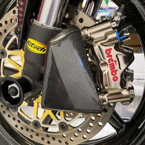 GFP Carbon Fiber Brake Coolers V2 - GLOSS - Ducati Panigale 1199 / S / R 2012-2015