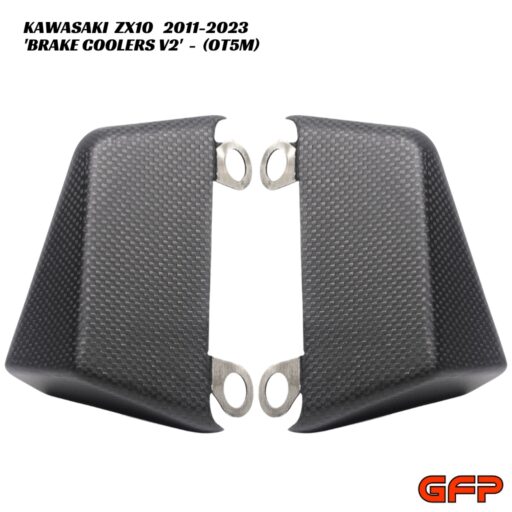 GFP Carbon Fiber Brake Coolers V2 - MATTE - Kawasaki ZX10 2011-2023