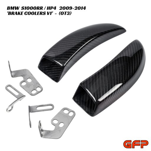 GFP Carbon Fiber Brake Coolers With Mounts V1 - BMW S1000RR / HP4 2009-2014