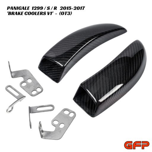 GFP Carbon Fiber Brake Coolers With Mounts V1 - Ducati Panigale 1299 / S / R 2015-2017