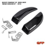 GFP Carbon Fiber Brake Coolers With Mounts V1 - Ducati Panigale V2 2020-2023