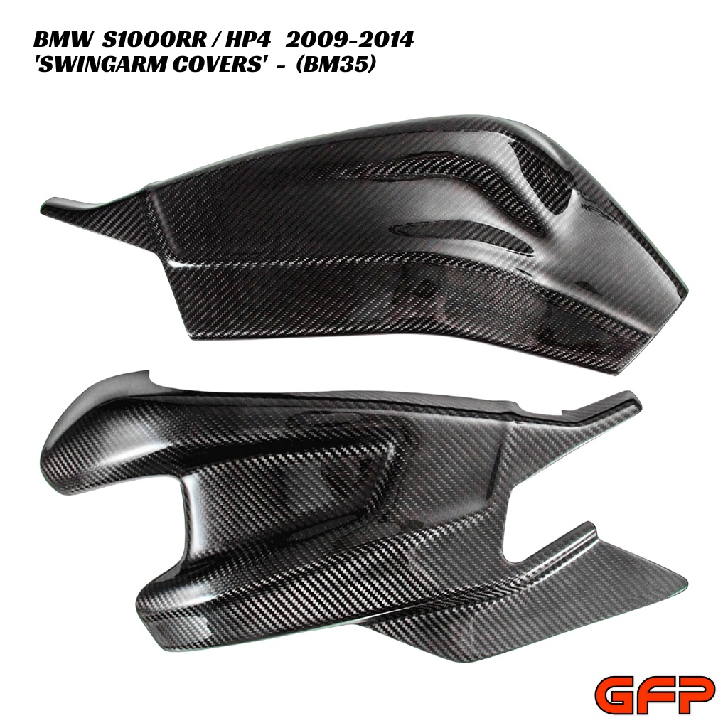 GFP Carbon Fiber Swingarm Covers - BMW S1000RR / HP4 2009-2014