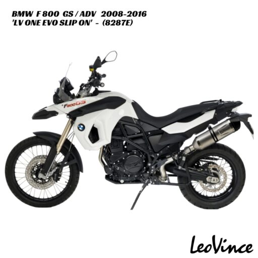 LeoVince LV One EVO Stainless Slip-On - 8287E - BMW F 800 GS / ADV 2008-2016