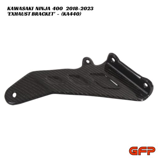GFP Carbon Fiber Exhaust Bracket - Kawasaki Ninja 400 2018-2023