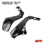 GFP Carbon Fiber Frame Covers - Kawasaki ZX10 2011-2015