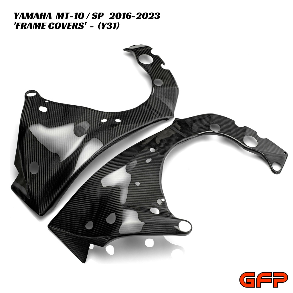 GFP Carbon Fiber Frame Covers - Yamaha MT-10 / SP 2016-2023