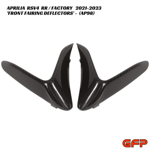 GFP Carbon Fiber Front Fairing Wind Deflectors - Aprilia RSV4 RR / Factory 2021-2023