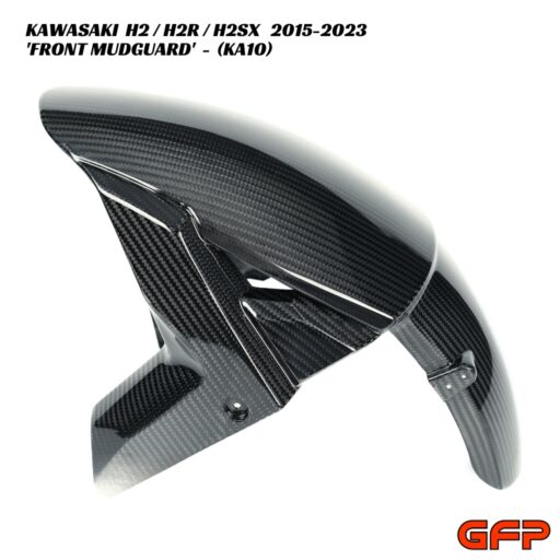 GFP Carbon Fiber Front Mudguard - Kawasaki H2 / H2R / H2SX 2015-2023