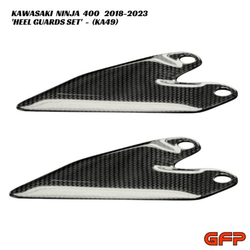 GFP Carbon Fiber Heel Guards - Kawasaki Ninja 400 2018-2023