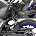 GFP Carbon Fiber Hugger With Chain Guard - Yamaha R7 2022-2023