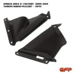 GFP Carbon Fiber Lower Side Fairing Pullers - Aprilia RSV4 R / Factory 2009-2014