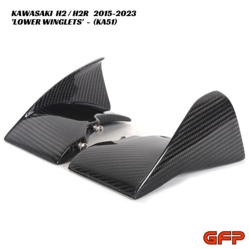 GFP Carbon Fiber Lower Winglets - Kawasaki H2 / H2R 2015-2023
