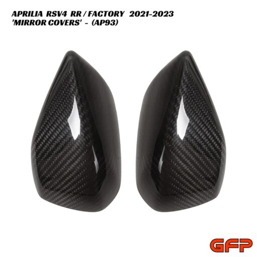 GFP Carbon Fiber Mirror Covers - Aprilia RSV4 RR / Factory 2021-2023