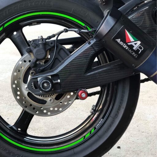 GFP Carbon Fiber Swingarm Covers - Kawasaki ZX10 2011-2015