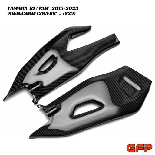GFP Carbon Fiber Swingarm Covers - Yamaha R1 / R1M 2015-2023