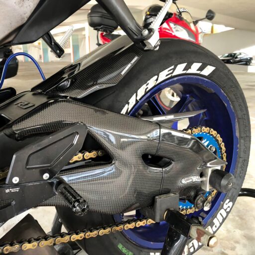 GFP Carbon Fiber Swingarm Covers - Yamaha R1 / R1M 2015-2023