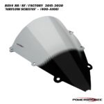 Powerbronze Airflow Double Bubble Screens - 400-A108 - Aprilia RSV4 RR / RF / Factory 2015-2020