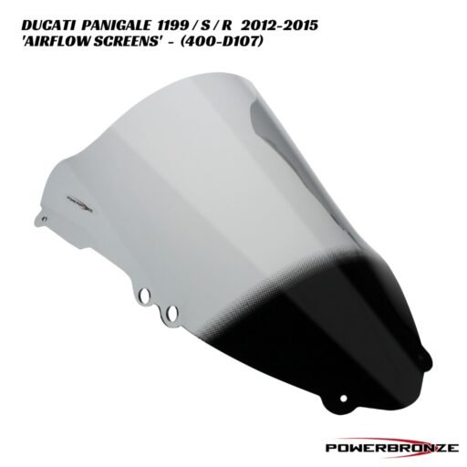 Powerbronze Airflow Double Bubble Screens - 400-D107 - Ducati Panigale 1199 / S / R 2012-2015