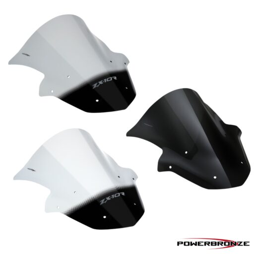 Powerbronze Airflow Double Bubble Screens - 400-K128 - Kawasaki ZX10 2011-2015