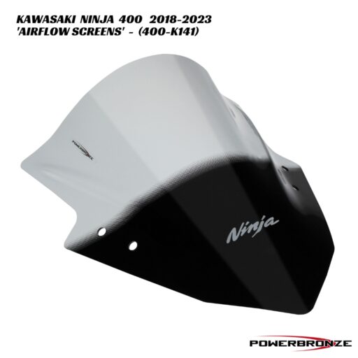 Powerbronze Airflow Double Bubble Screens - 400-K141 - Kawasaki Ninja 400 2018-2023
