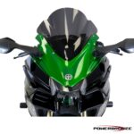 Powerbronze Airflow Double Bubble Screens - 400-K142 - Kawasaki H2 SX / SX SE 2018-2022