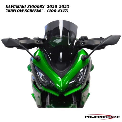 Powerbronze Airflow Double Bubble Screens - 400-K147 - Kawasaki Z1000SX 2020-2023