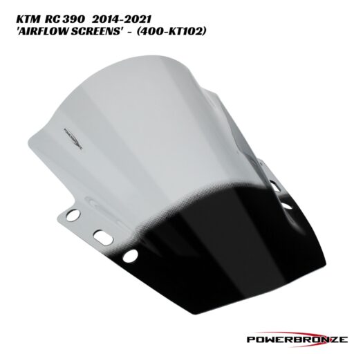 Powerbronze Airflow Double Bubble Screens - 400-KT102 - KTM RC 390 2014-2021