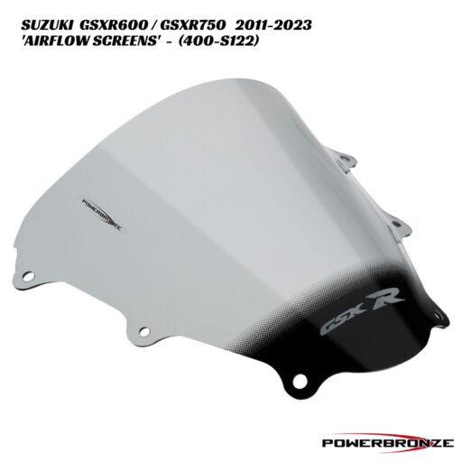 Powerbronze Airflow Double Bubble Screens - 400-S122 - Suzuki GSXR600 / GSXR750 2011-2023