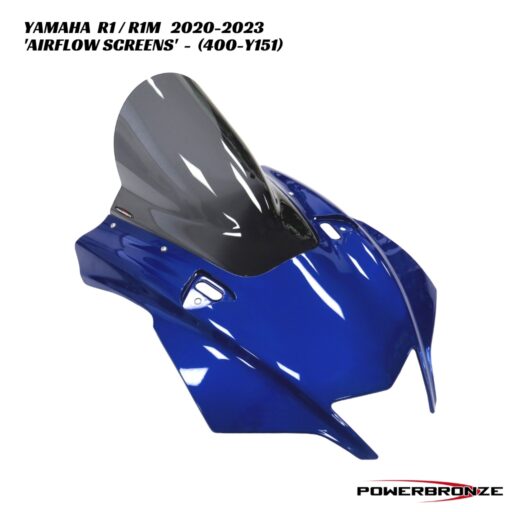 Powerbronze Airflow Extra-High Double Bubble Screens - 400-Y151 - Yamaha R1 / R1M 2020-2023
