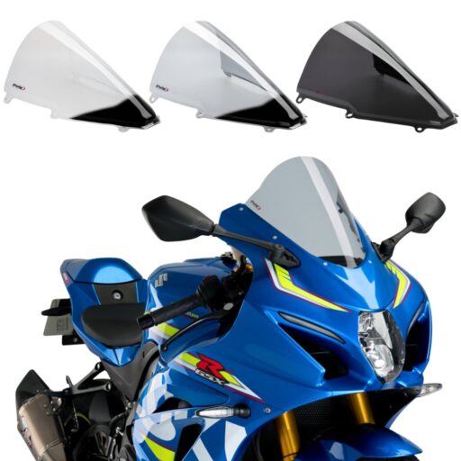 Puig R-Racer Double Bubble Screens - 3631 - Suzuki GSXR1000 / R 2017-2023