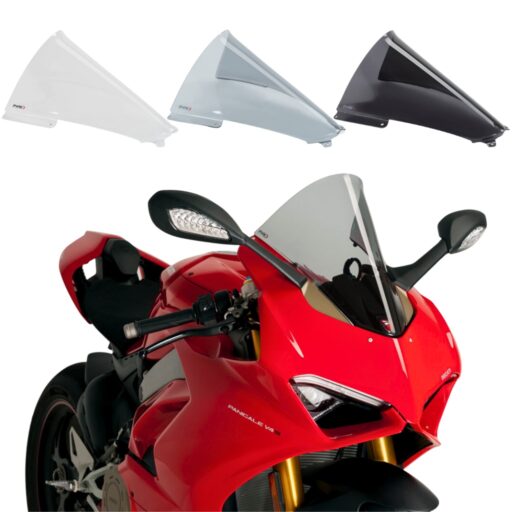 Puig R-Racer Double Bubble Screens - 3759 - Ducati Panigale V4 R 2019-2023