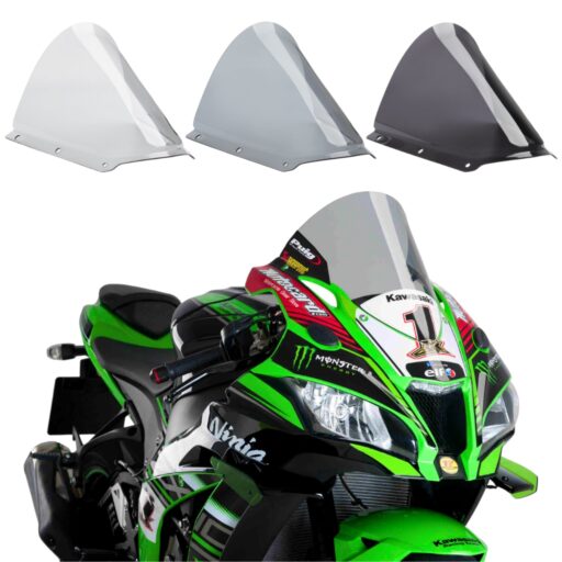 Puig R-Racer Double Bubble Screens - 9849 - Kawasaki ZX10 2016-2020