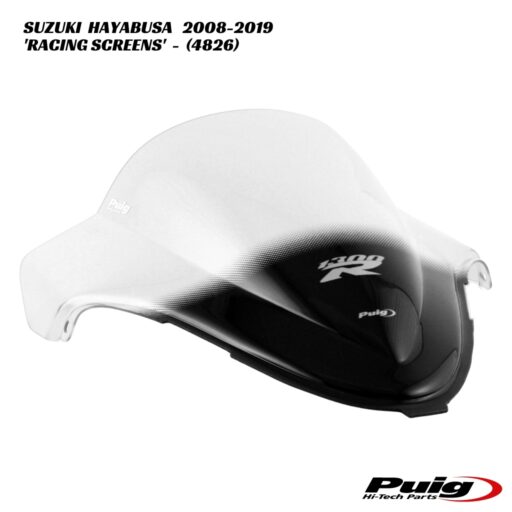 Puig Racing Double Bubble Screens - 4826 - Suzuki Hayabusa 2008-2019