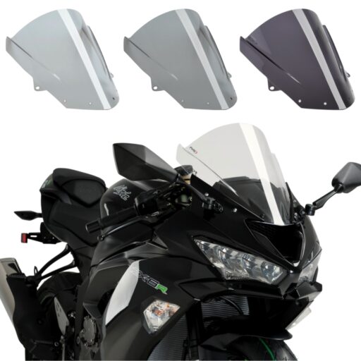 Puig Z-Racing Double Bubble Screens - 3177 - Kawasaki ZX6 / ZX636R 2009-2023