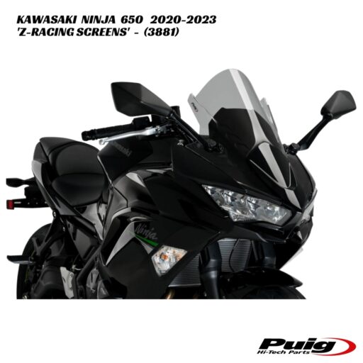 Puig Z-Racing Double Bubble Screens - 3881 - Kawasaki Ninja 650 2020-2023
