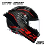 AGV Pista GP RR Carbon Helmet - PERFORMANCE CARBON/RED