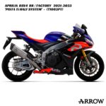 Arrow Pista Titanium Half Exhaust System - 71003PT - Aprilia RSV4 RR / Factory 2021-2023