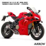 Arrow Works Titanium Half Exhaust System - 71162PK - Ducati Panigale V4 / S / R / SP 2018-2023