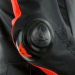 Dainese Laguna Seca 5 1PC Leather Suit - BLACK/FLUO RED