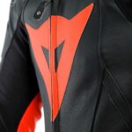 Dainese Laguna Seca 5 1PC Leather Suit - BLACK/FLUO RED