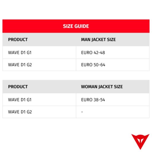 Dainese Wave D1 G1 Back Protector - LADIES