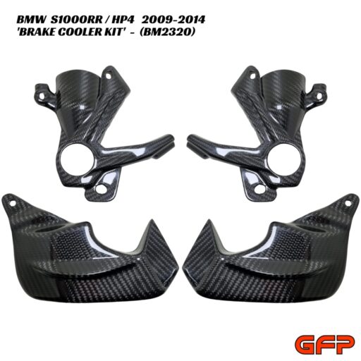 GFP Carbon Fiber Brake Cooling Kit - 4pc - BMW S1000RR / HP4 2009-2014