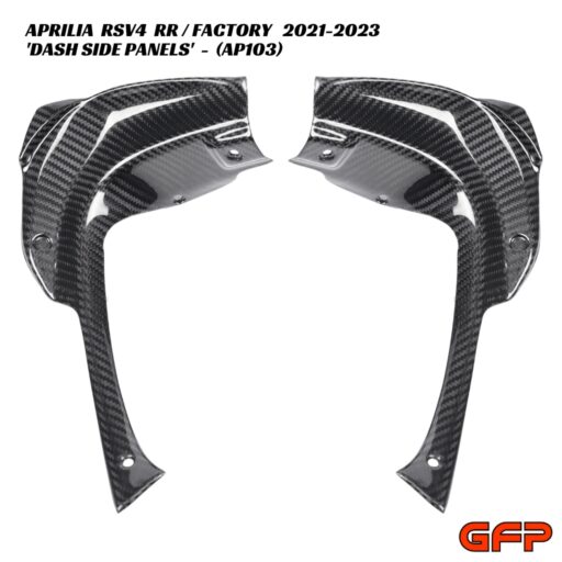 GFP Carbon Fiber Dash Side Panels - Aprilia RSV4 RR / Factory 2021-2023