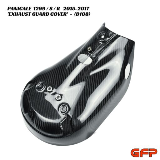 GFP Carbon Fiber Exhaust Guard Cover - Ducati Panigale 1299 / S / R 2015-2017