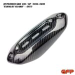 GFP Carbon Fiber Exhaust Guard - Ducati Hypermotard 821 / SP 2013-2015