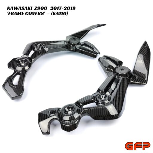 GFP Carbon Fiber Frame Covers - Kawasaki Z900 2017-2019