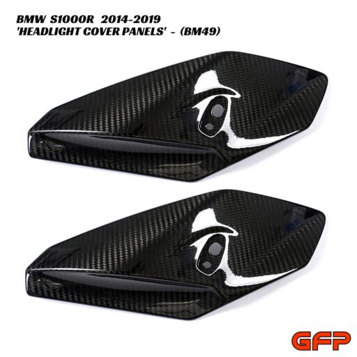 GFP Carbon Fiber Headlight Cover Panels - BMW S1000R 2014-2019